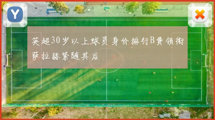 英超30岁以上球员身价排行B费领衔萨拉赫紧随其后